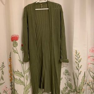 Olive Green Free People Duster